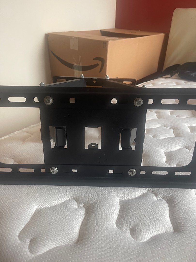 Large TV Wall Mount with forward, side to side, tilt + fixings, TV