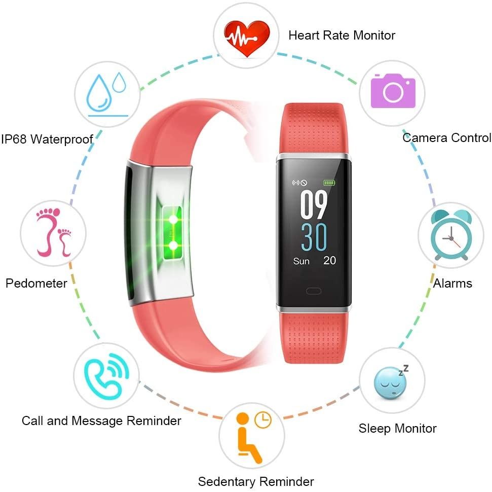 Letsfit fitness tracker color screen sales