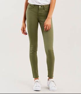 Levi's 710 Super Skinny Kalamata Green Women's Soft Jeans