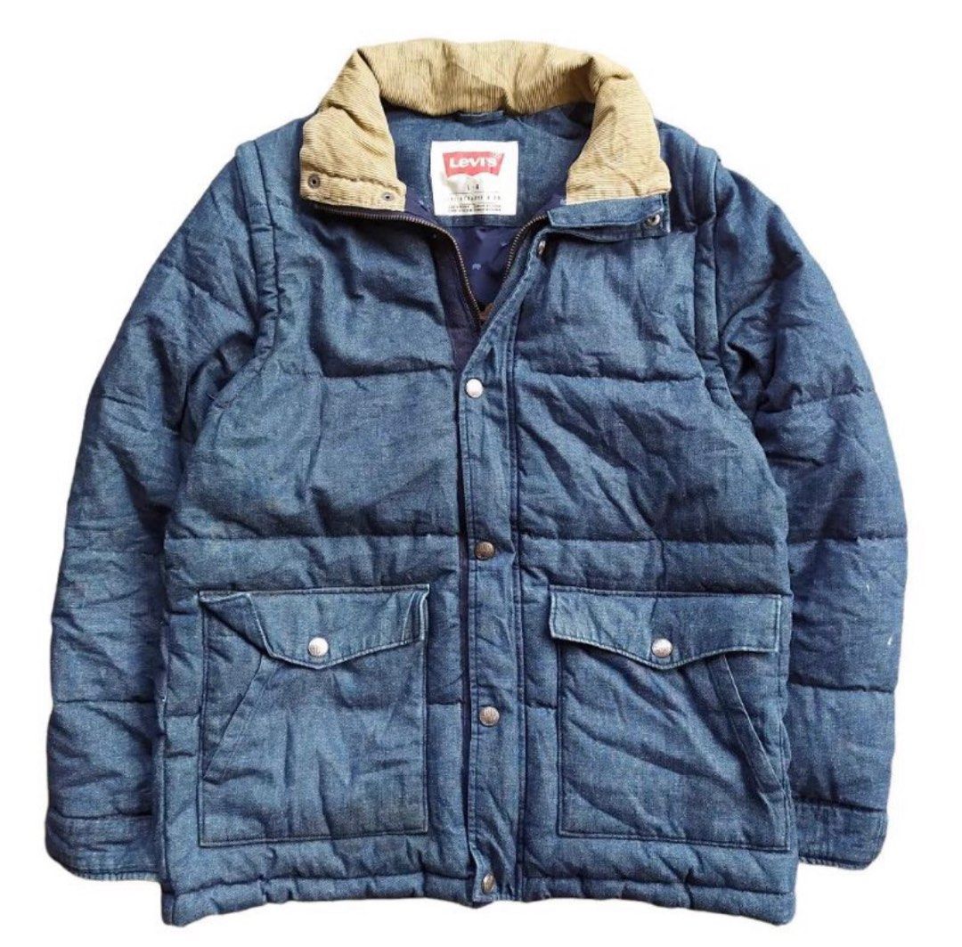 levis goose down jacket bulang Fesyen Pria Pakaian Baju Luaran