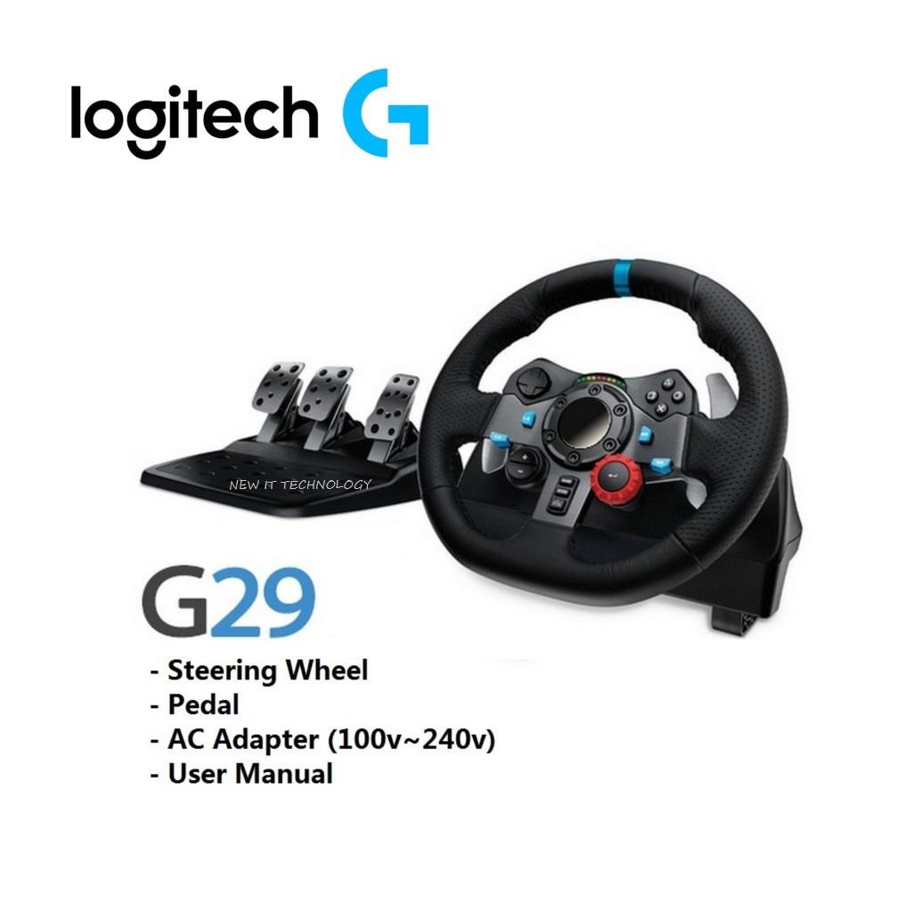Logitech G29 Driving Force Gaming Racing Wheel With Pedals For PS4 PS3