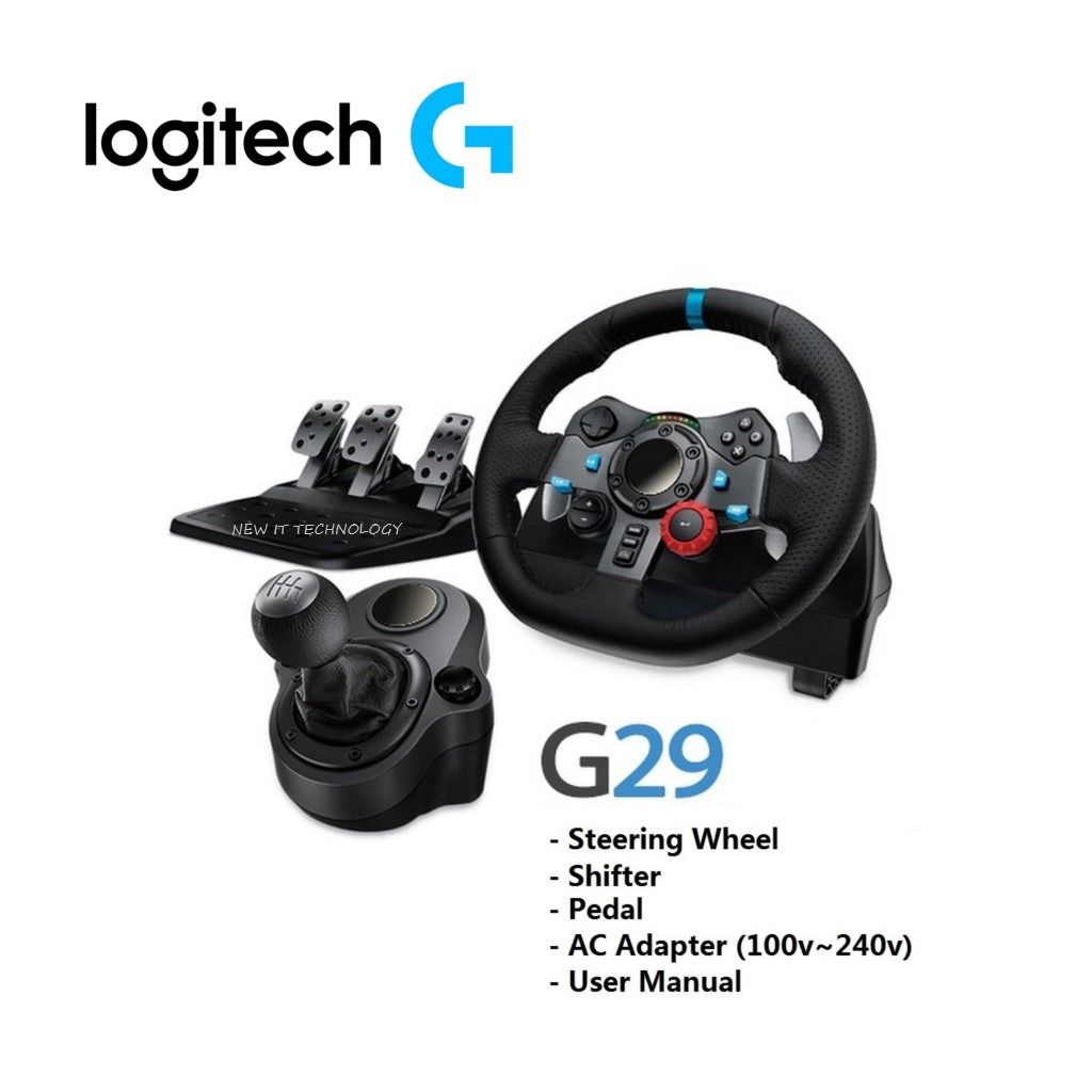 Volante + Pedal Logitech G29 Driving Force - PS3/PS4/PS5/PC