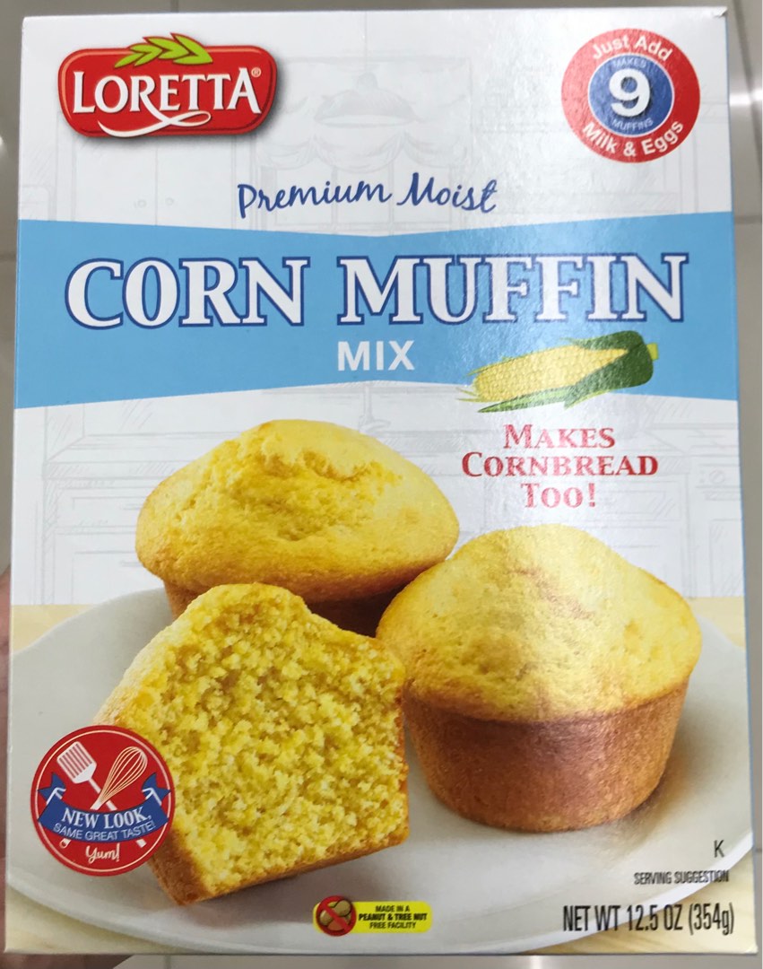Loretta Corn Muffin Mix 354g Cornbread Mix, Food & Drinks, Homemade