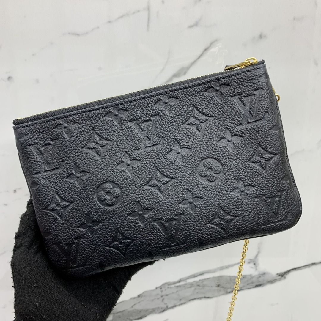 Shop Louis Vuitton MONOGRAM EMPREINTE Double zip pochette (M68568