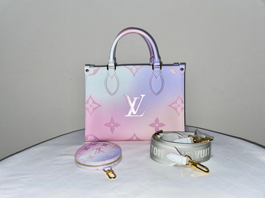 LV on the go PM sunrise pastel, Luxury, Bags & Wallets on Carousell