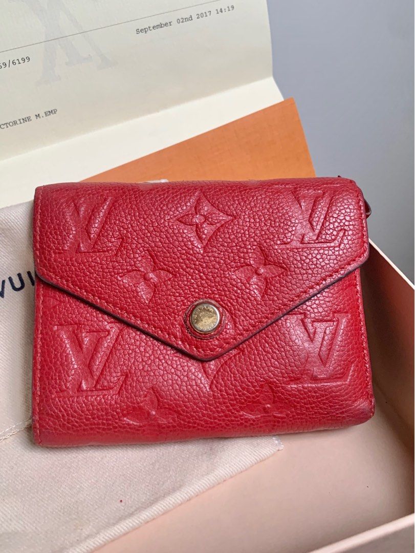 Louis Vuitton Empreinte Victorine Wallet Scarlet