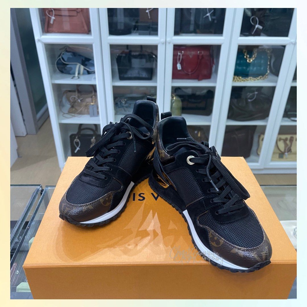 Louis Vuitton, Shoes, Louis Vuitton Runaway Black Leather Sneaker Run Away