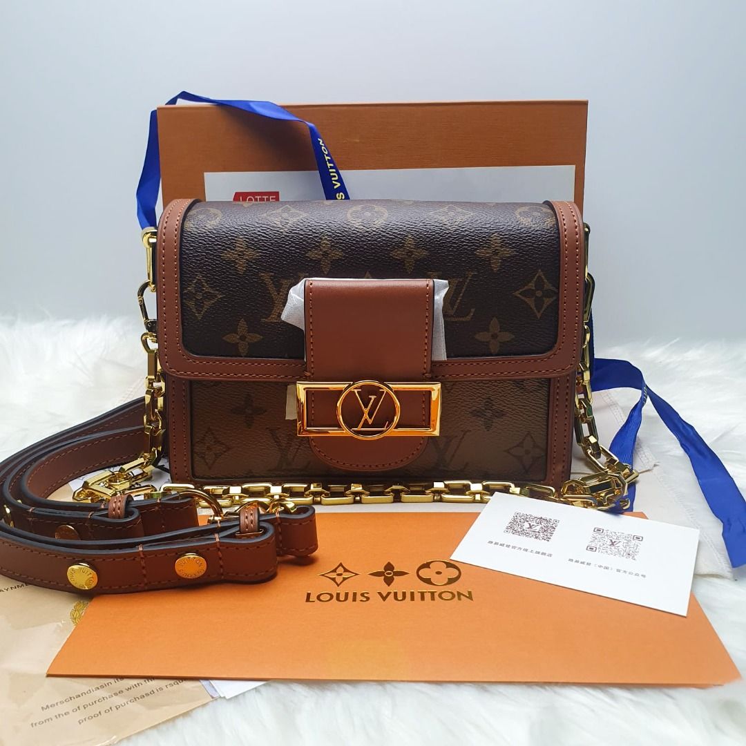 LV dauphine mini chain wallet, Luxury, Bags & Wallets on Carousell