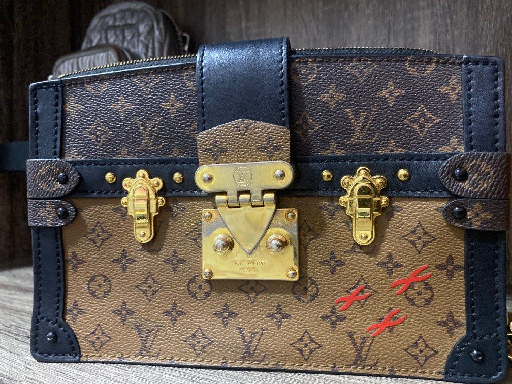 LV TRUNK CLUTCH REVERSE MONOGRAM, Luxury, Bags & Wallets on Carousell