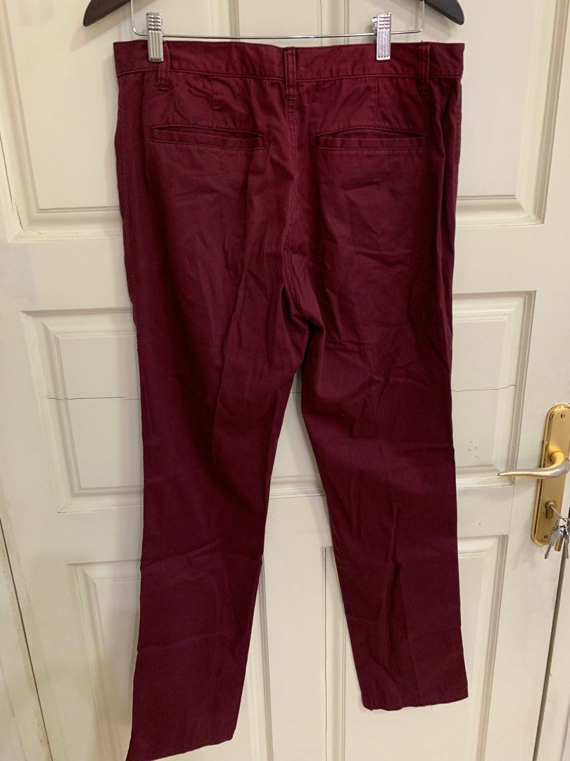 Maroon pants pria, Fesyen Pria, Pakaian , Bawahan di Carousell Colors That Go With Maroon Pants