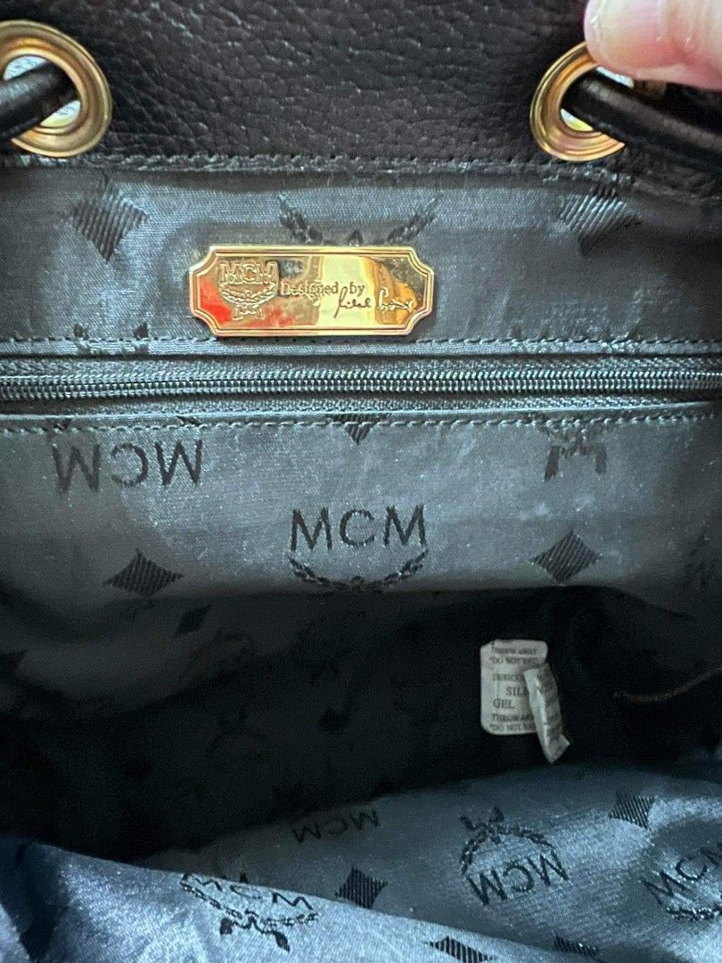 MCM Studded Leather Backpack (with Legit Grails), Women's Fashion, Bags