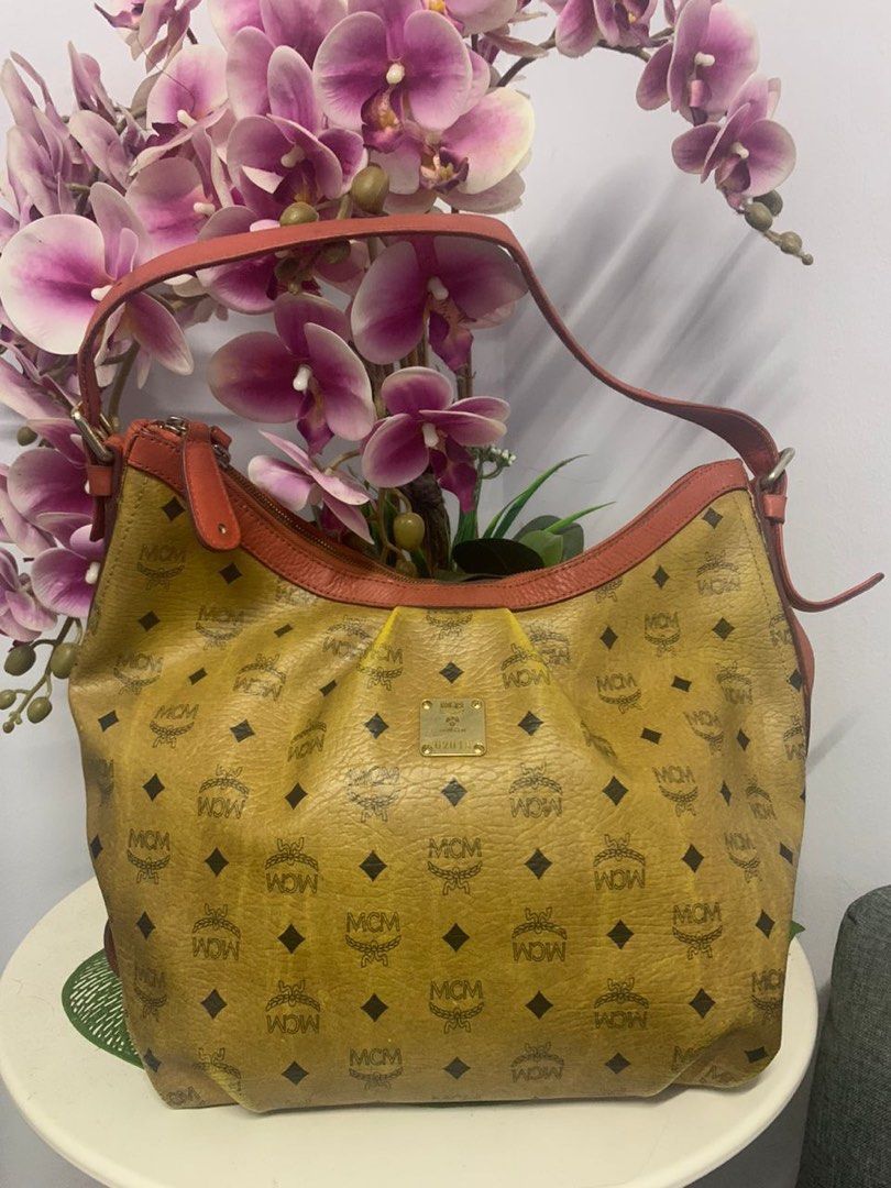 MCM vintage shoulder bag large, Luxury, Bags & Wallets on Carousell