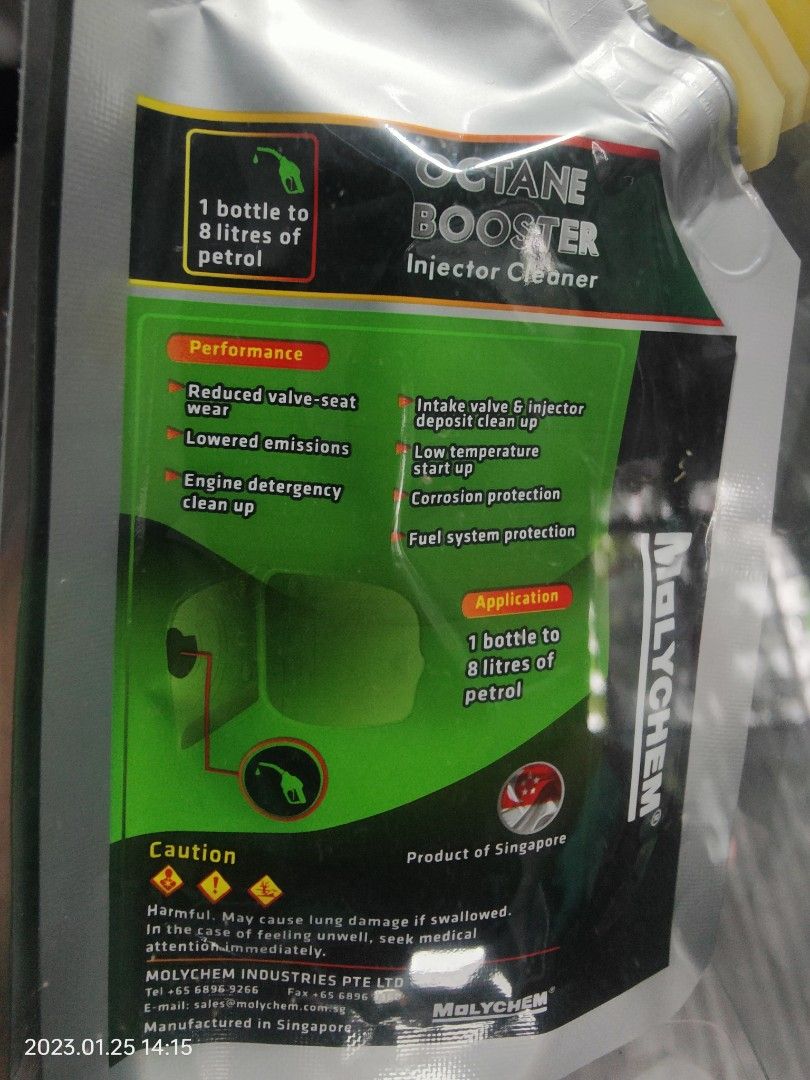 Molychem octane booster (15pc), Car Accessories, Accessories on Carousell