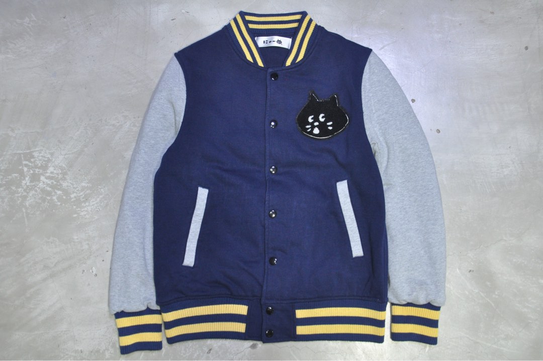 Nya Cat Varsity Jacket, Men's Fashion, Coats, Jackets and Outerwear on Carousell