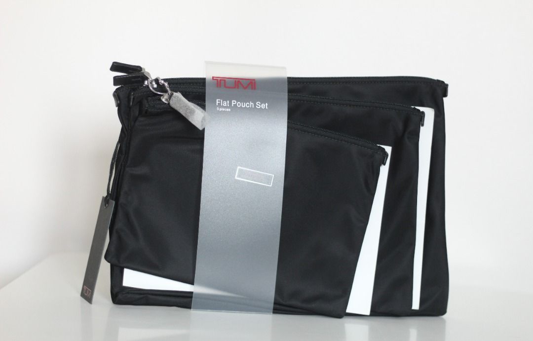 New Tumi 014830D Flat Pouch Set of 3 Men s Fashion Bags Belt
