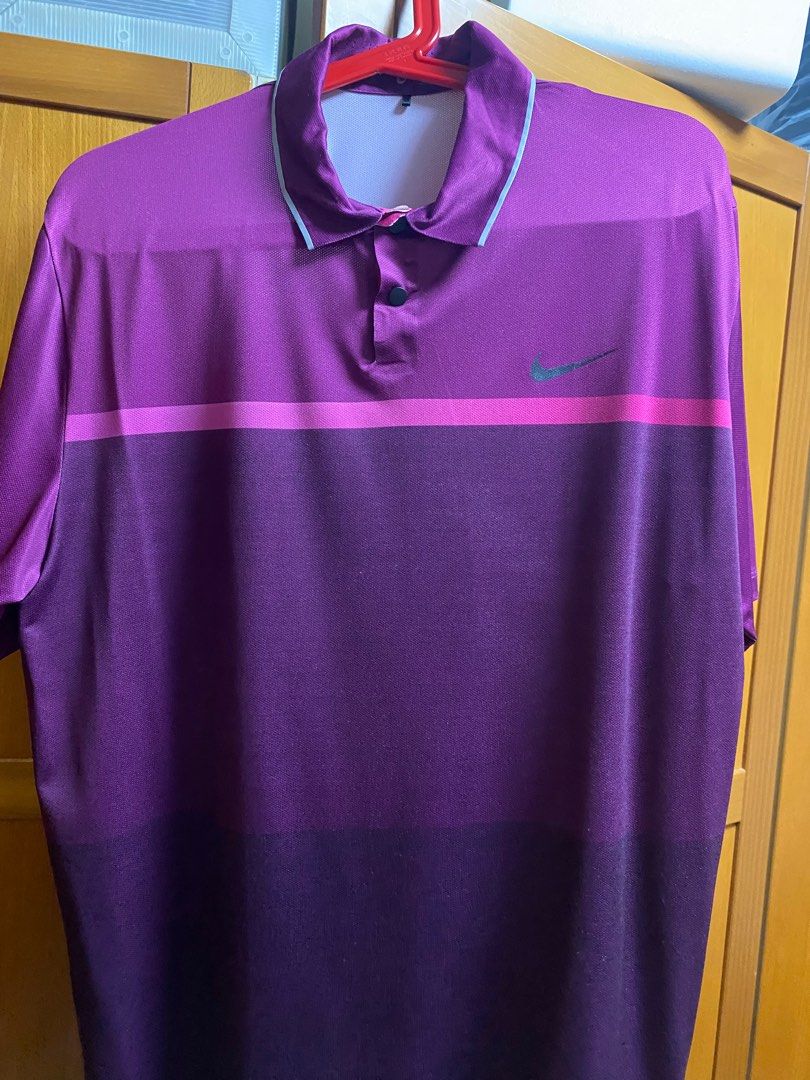 Purple nike polo shirt top