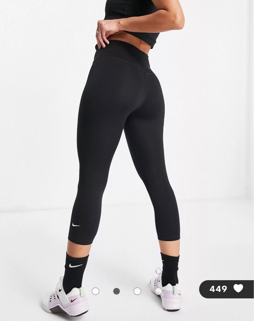 Nike One Mid-Rise Crop 2.0 Tights, Women's Fashion, Activewear on Carousell