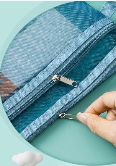 Nylon Mesh Paper Documents File Organizer with Zipper, Furniture & Home ...
