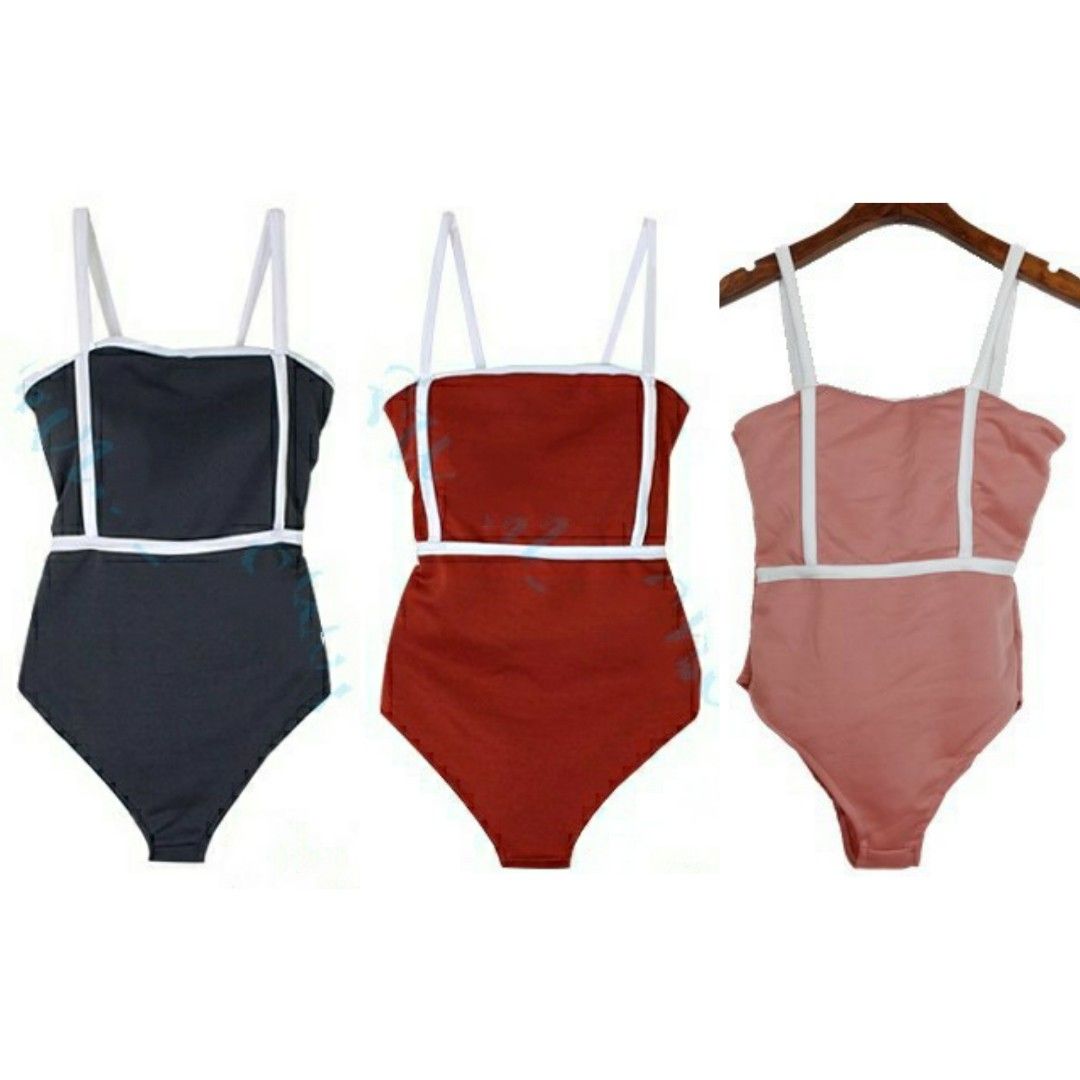 One piece Swimsuit bikini swim beach (Category: Bikinis & Swimsuits) located in Quezon City. Submitted by all_items_50_each (Listing ID 1211476535, Image 2). Description: Cage style one piece swimsuit swimwear Padded Neoprene Free size (s-m) *measurements posted for your reference Color: 50/each Black *sold* Maroon red Old rose pink ACTUAL pic 3-10 CTTO pic 1-2 💲ALL ITEMS 50 each 💰MOP: GCash ➕Add shipping fee (SF 60-80 MM) ❌NO rush shipping, me