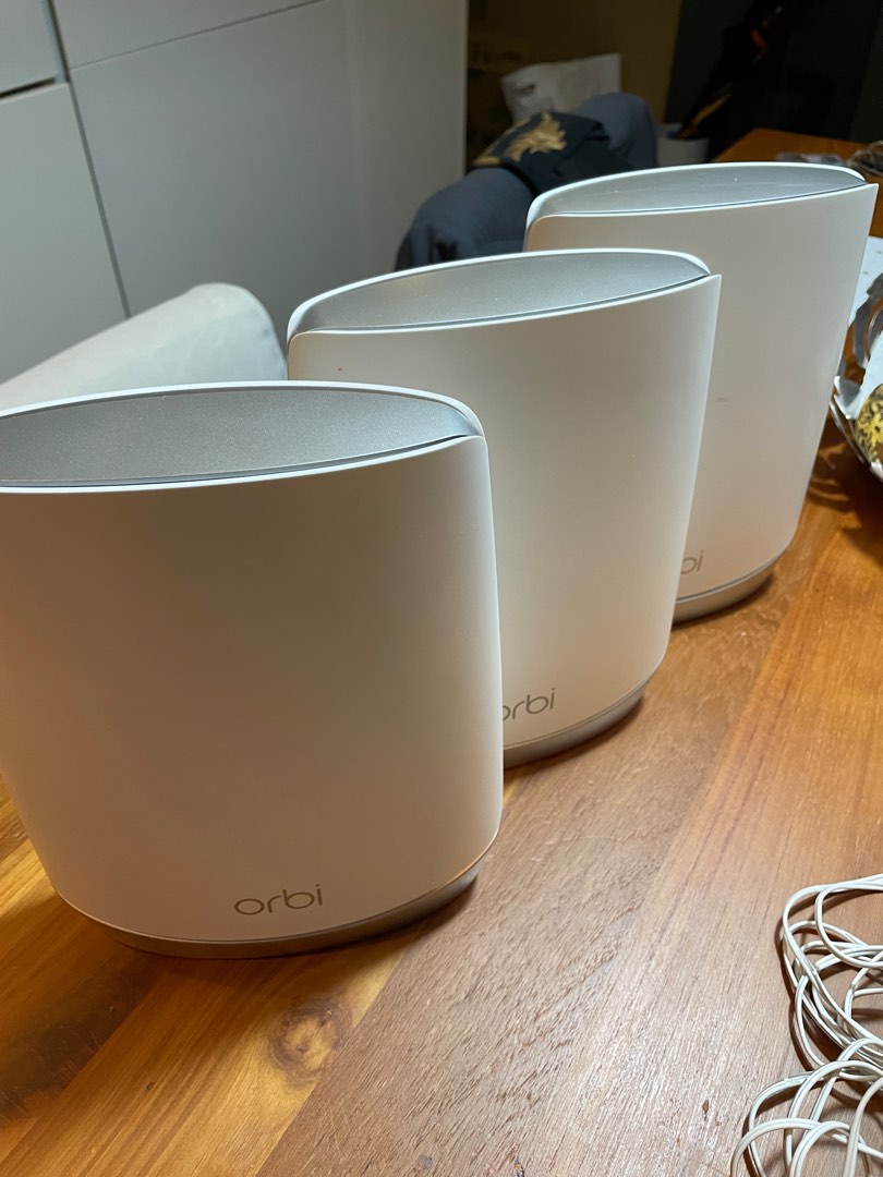 Orbi RBR750 Wifi 6 router and 2 RBS750 satellites, 電腦＆科技, 電腦周邊及配件, Wifi