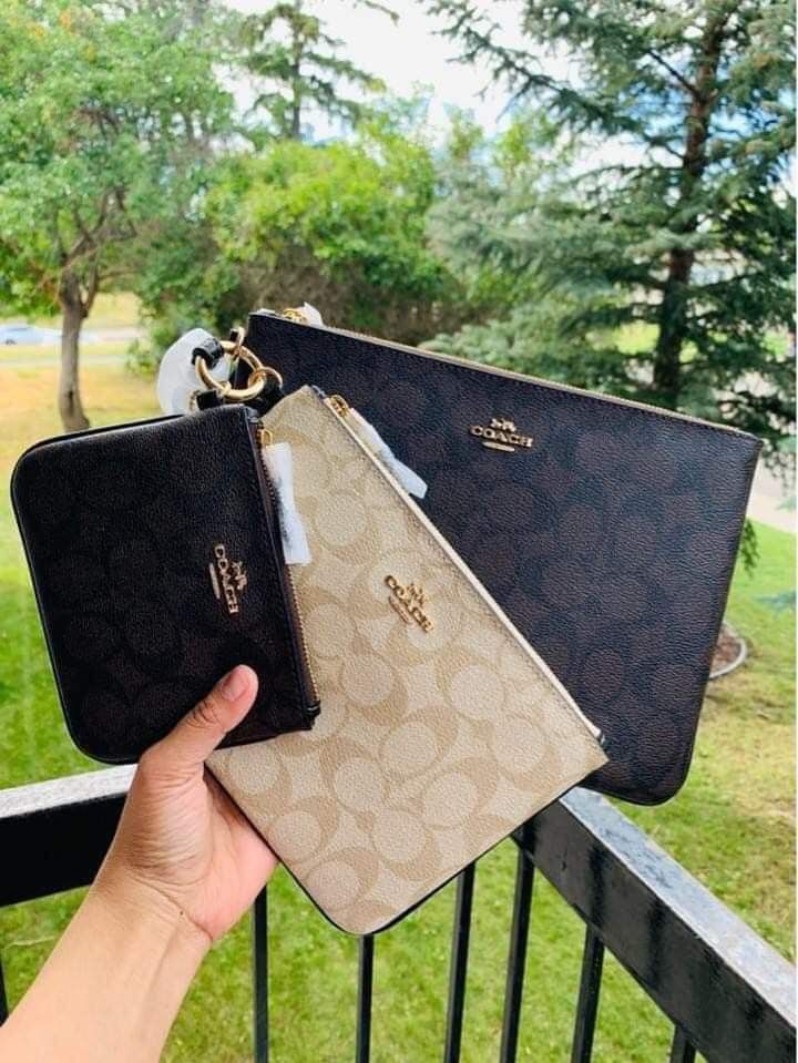 original coach pouch trio