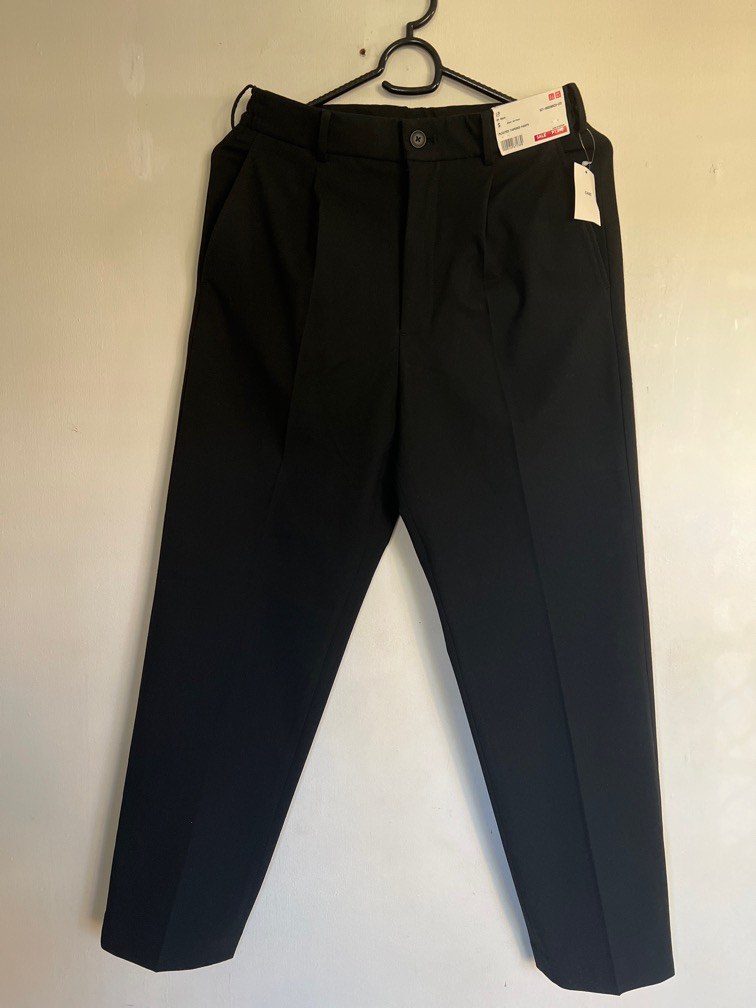 Pleated Tapered Pants, Men's Fashion, Bottoms, Trousers on Carousell