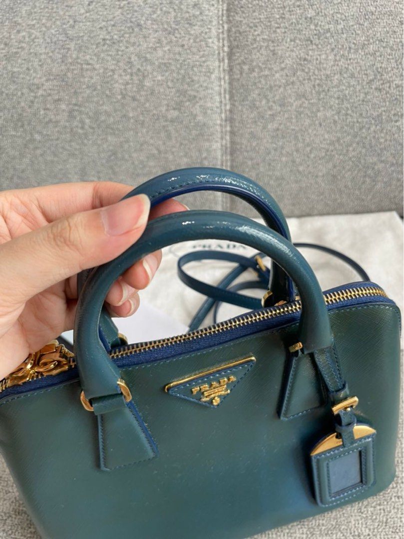 Authentic Prada small saffiano vernic alma, Luxury, Bags & Wallets on  Carousell
