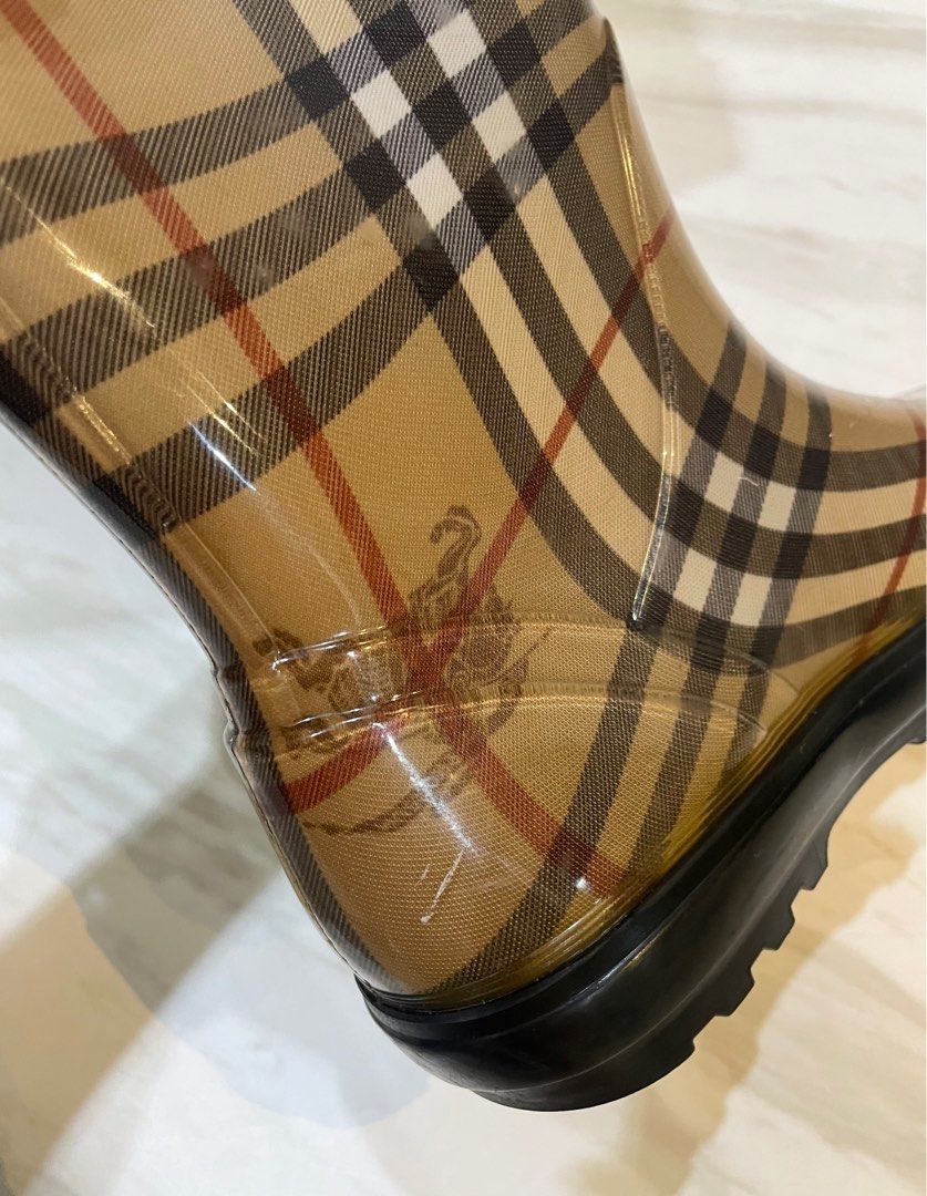 Burberry rain boots kids orange discount