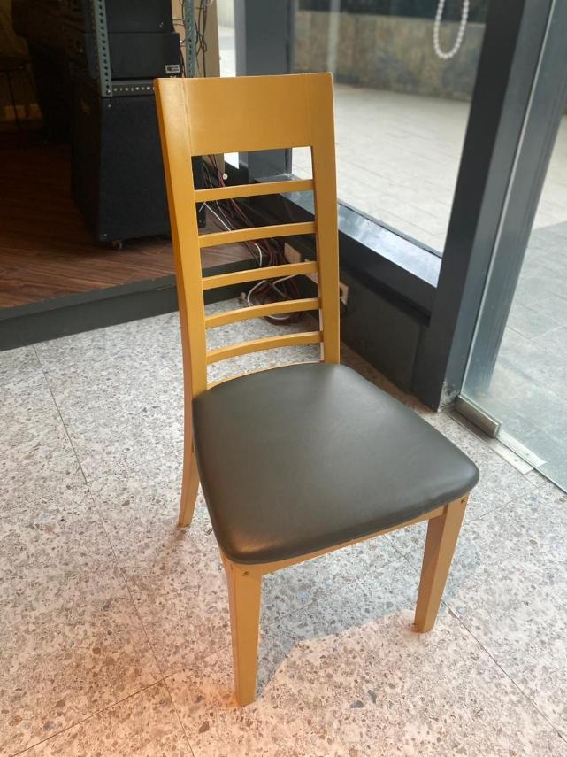 Preloved Restaurant High Back Wooden Chairs, Furniture & Home Living