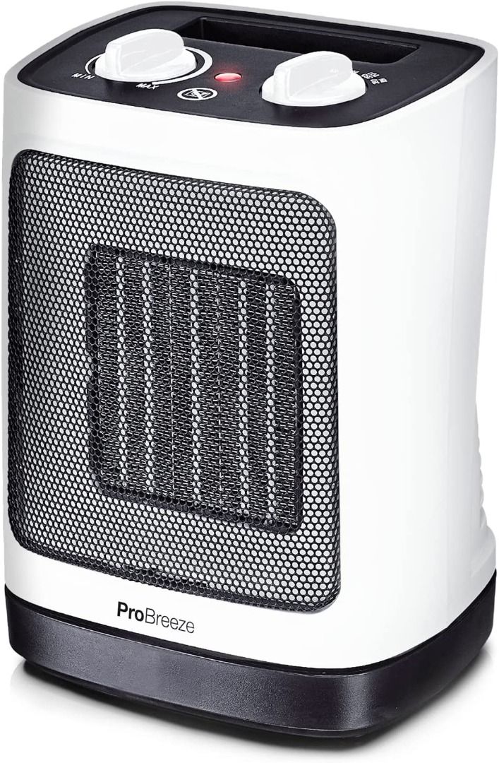 Pro Breeze® 2000W Ceramic Fan Heater - Electric Heater with Automatic  Oscillation, Thermostat, 2 Heat Settings u0026 Tip-Over Protection - Portable  Heater for Home, Office, Study, Garage, Bathroom, Furniture u0026 Home Living,
