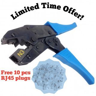 (Promo) RJ45 Crimping Tool for Cat5e Cat6 Cat6A Cat7 Network/ Lan Cable Large Diameter