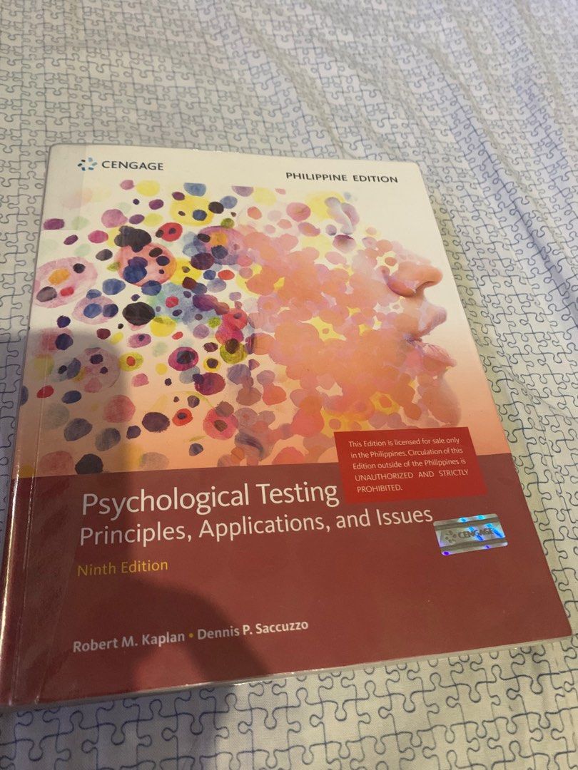 Psychological Testing 9th Edition By Kaplan And Saccuzzo Hobbies And Toys Books And Magazines 2633