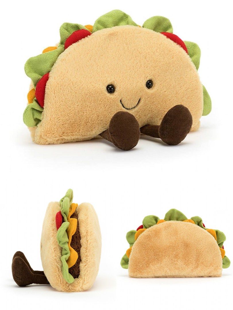 [Ready Stock] Jellycat Amuseable Burger Taco Pizza Birthday Cake
