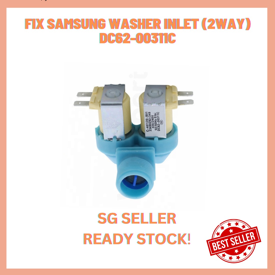 READY STOCK! Samsung Washing Machine Water Inlet Valve Solenoid Valve DC6200311C Reliable