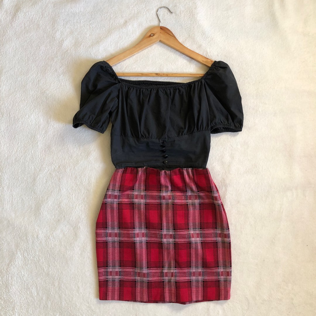 Pencil Skirt Red
