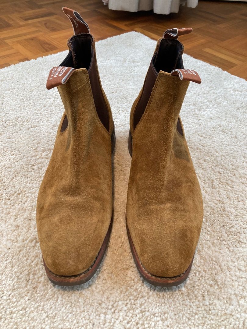 RM Williams Comfort Craftsman Boot in Tobacco Suede UK 8.5 US 9.5 EURO 42.5 regular width G