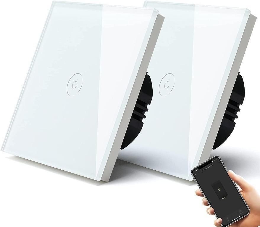 (SALE) BSEED Smart Light Switch 2 Pack Smart Alexa 1 Gang 1 Way WiFi ...