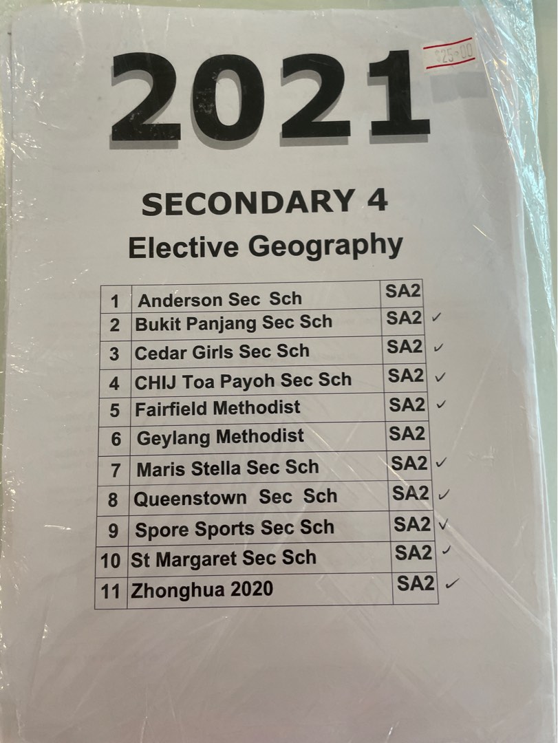 Sec 4 Geography Past year exam papers, Hobbies & Toys, Books