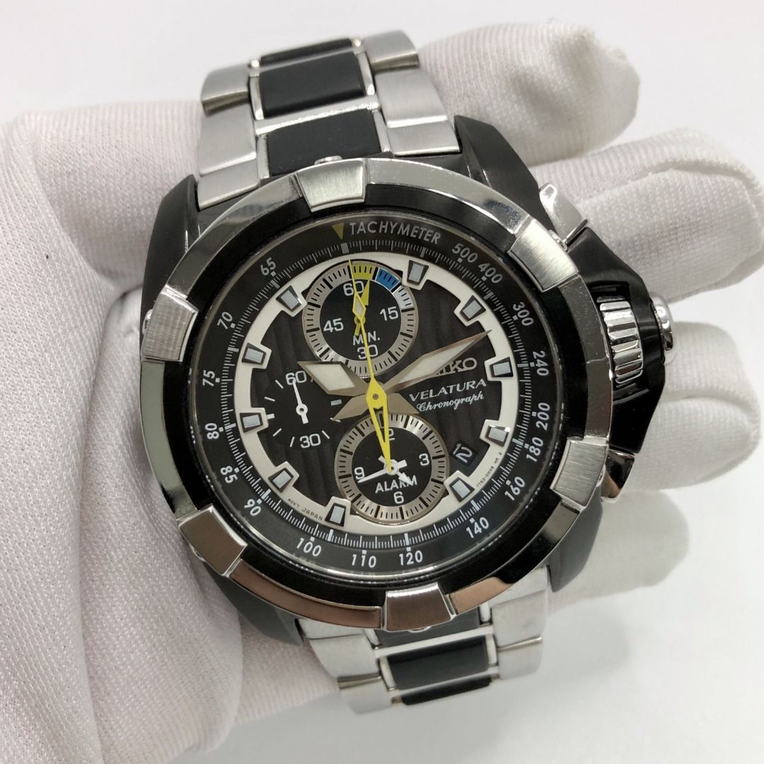 SEIKO 7T62 0KN0 VELATURA CHRONOGRAPH QUARTZ 2013 MEN S WATCH