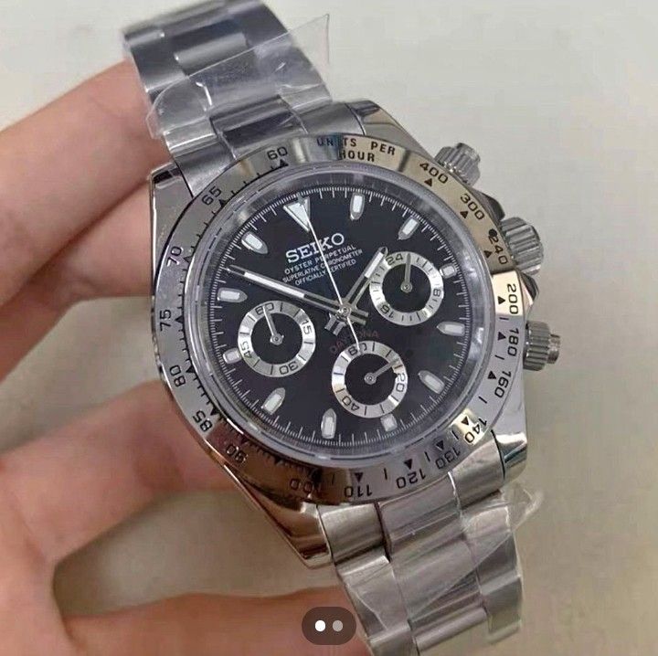 Seiko Daytona Chronograph Steel Watch, Luxury, Watches on Carousell