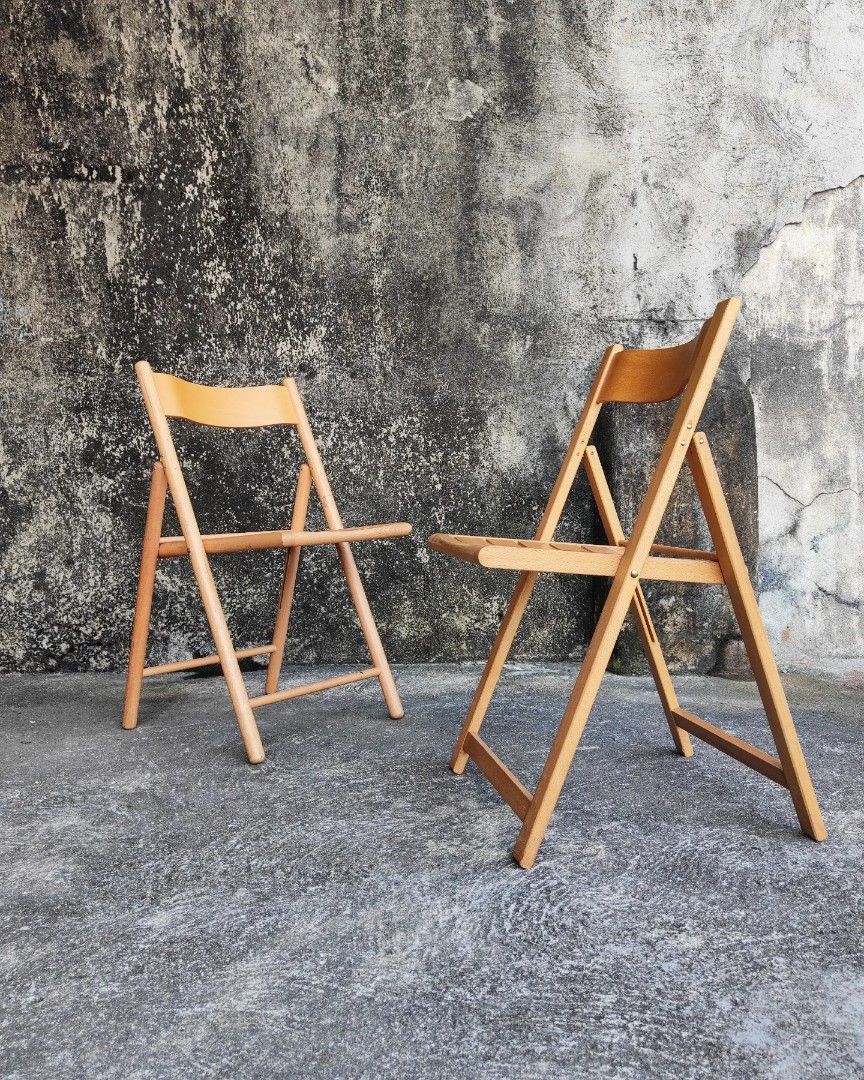 Set of folding Japanese chair, Furniture & Home Living, Furniture