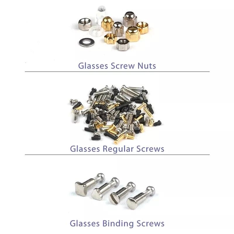 Spare screws for glasses outlet
