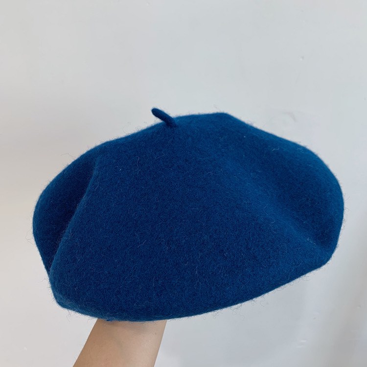 sky blue sea blue balmoral hat 天藍色海藍色畫家帽貝蕾帽, 女裝