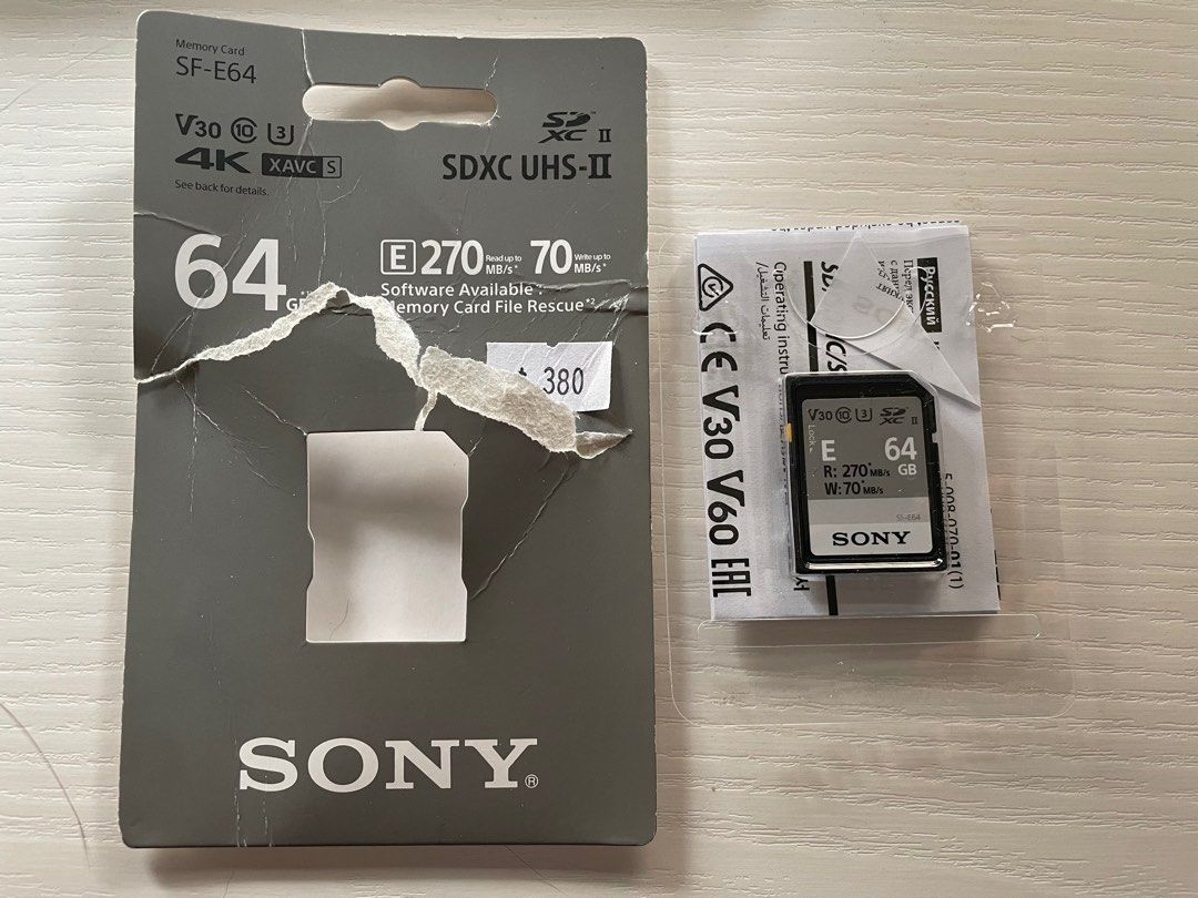 高質 SONY SDXC メモリーカード 64GB SF-E64