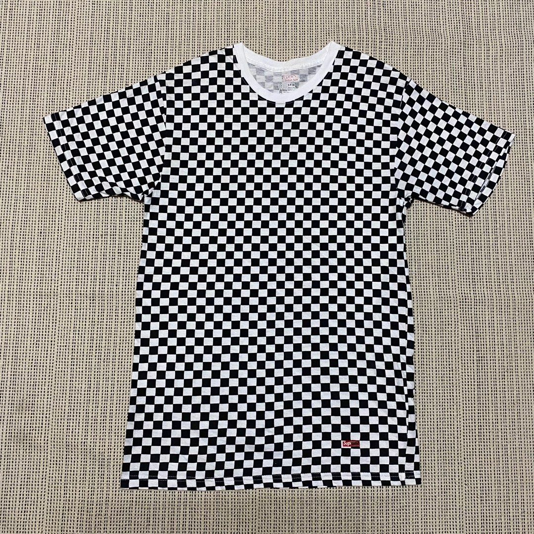 Supreme x top hanes checkered shirt