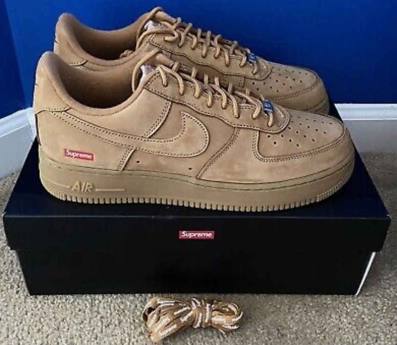 Nike Supreme x Air Force 1 Low SP Men's Shoes Wheat