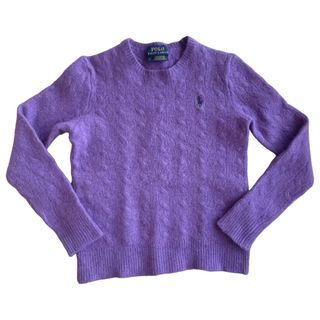 sweater polo ralph lauren kepang purple wool cashmere cardigan polo ralph lauren ungu