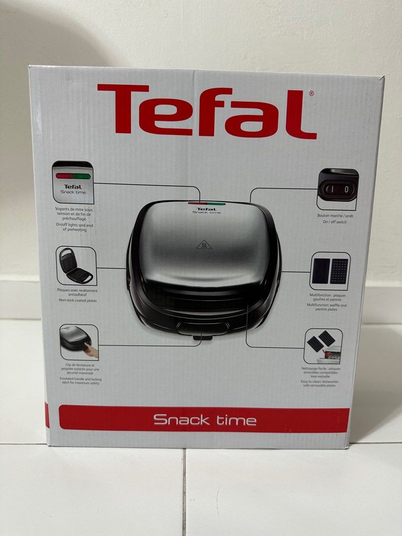 Tefal Snack time waffle maker (SW343D40), TV & Home Appliances, Kitchen ...