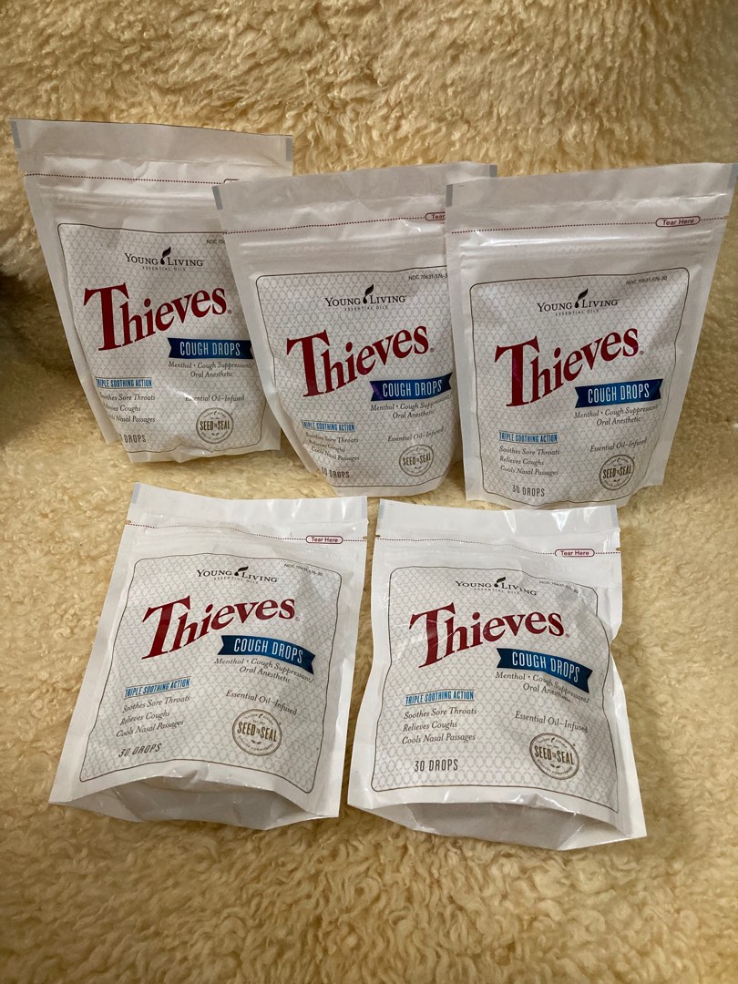 Thieves Cough Drops 30 drops Young Living, 健康及營養食用品, 健康補充品, 健康補充品 維他命