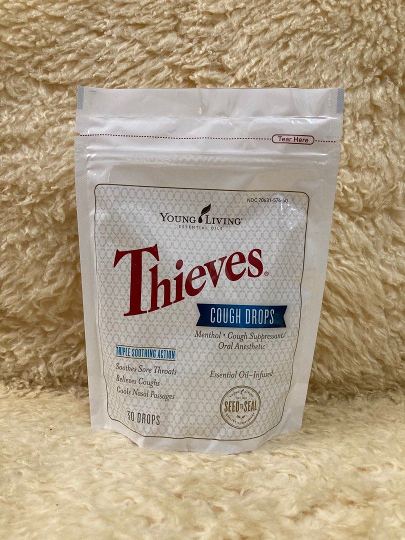 Thieves Cough Drops 30 drops Young Living, 健康及營養食用品, 健康補充品, 健康補充品 維他命